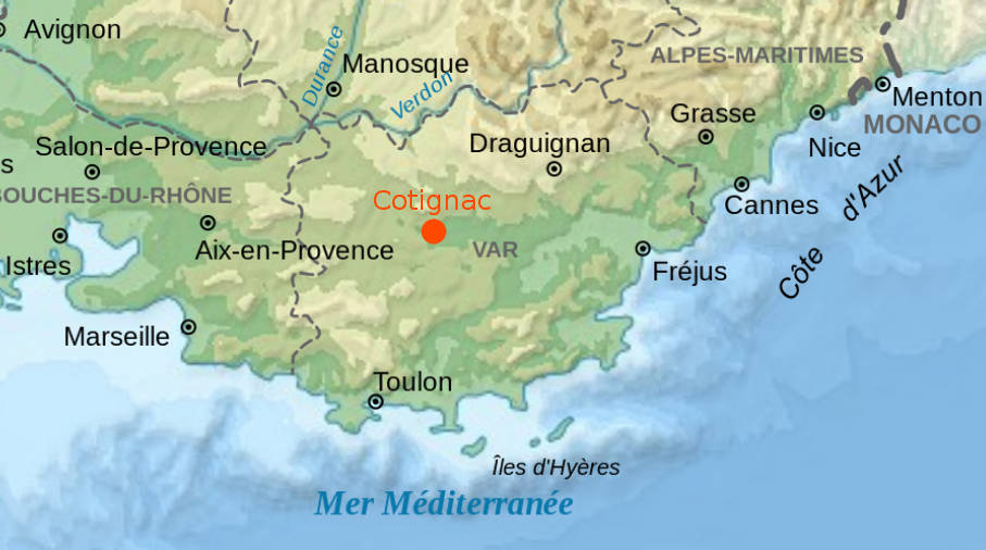 Carte permettant de localiser l'agence en PACA Carte permettant de localiser l'agence en PACA