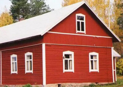 Une maison en Suède peinte avec la peinture suédoise