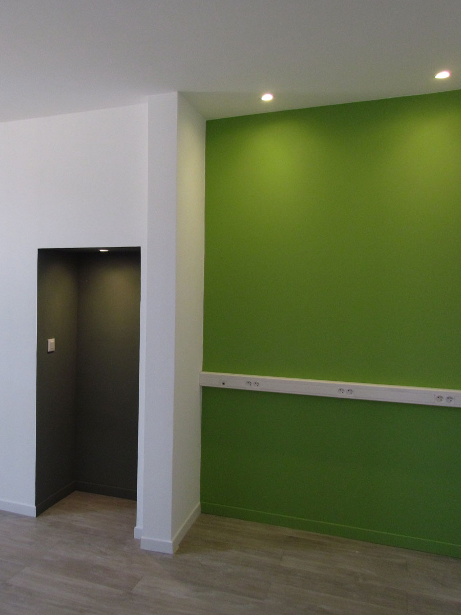 office created in an old bathroom office created in an old bathroom