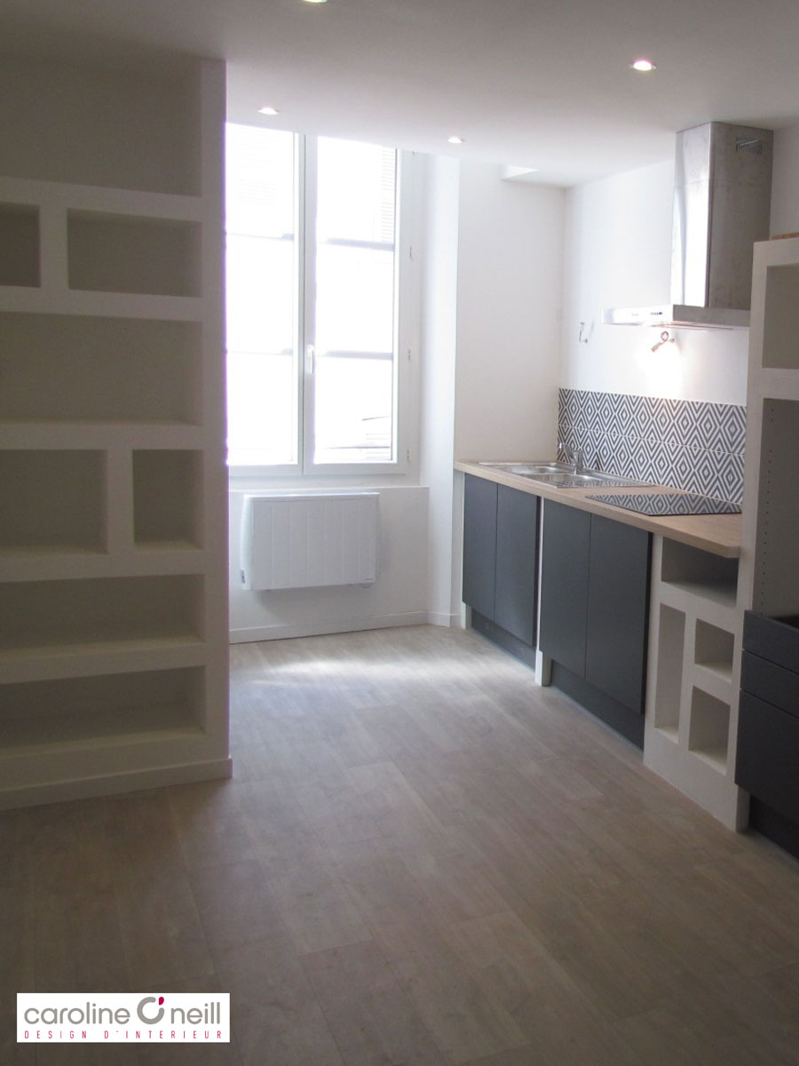 cuisine-haut rangements optimisés sur mesure