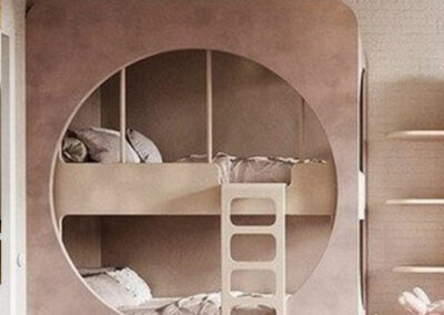 bunk beds with organic shape