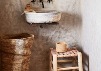 salle de bain au style wabi sabi