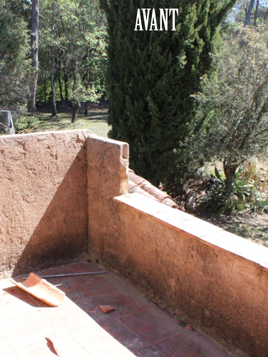 terrasse avant les travaux